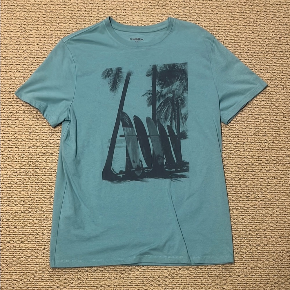 Goodfellow & Co Men's Blue Graphic T-Shirt